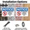 Signmission No Admittance Employees Only OSHA Notice Sign, Plastic, 10in W x 7in L, 2PK OS-2PACK-NS-P-710-L-15982 - alternate 4